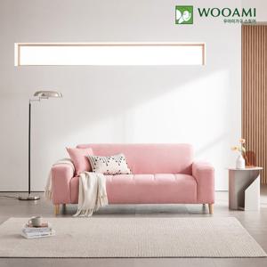 [매장진열상품]우아미가구 리사 3인 아쿠아텍스 패브릭 소파 2color