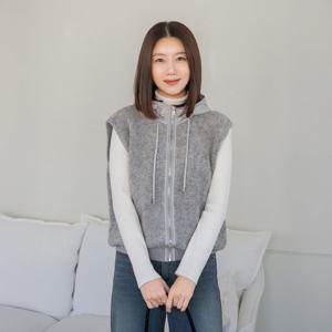 엄마옷 마담4060 뽀글이후드집업조끼 중년여성 데일리 -ZVE2512009-