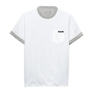 프라다 크루넥 체스트 포켓 리버시블 티셔츠 UJN960SOOO 1801 F