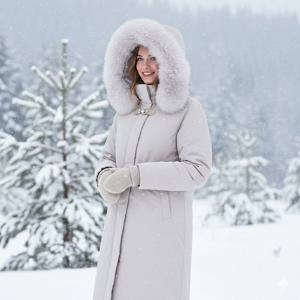 데니스골프 25FW신상 여성 폭스퍼 구스 롱다운 4종택1_RAQWLDJ275