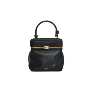 셀린느 스몰 트리옹프 프레임 서플 카프스킨 블랙 124232J75-38NO