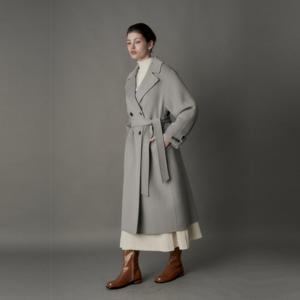 [코인코즈]코인코즈 핸드메이드 더블 단추 벨티드 코트_DW4WH412