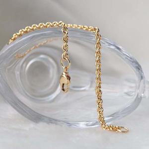 14KGP 골드 로프 체인 고급 패션 팔찌