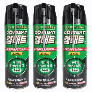 헨켈 컴배트 개미용 스피드 에어졸 450ml 3개