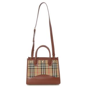 [버버리]빈티지 체크 타이틀백 베이비(브라운) 80754241