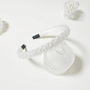 유니크 영롱한 비즈 크리스탈 헤어밴드 머리띠 1