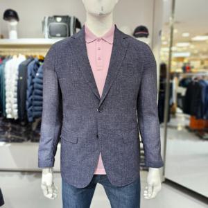 [루이까스텔]남성 반우라 투버튼 잔무늬 자켓/7MDJK302N