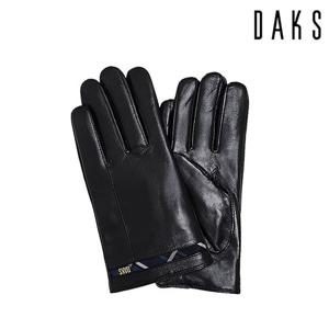 [닥스(장갑)]손목 라인 체크포인트 남성 가죽장갑GPU707O