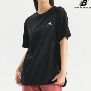 뉴발란스 NBNED31013-BK 에센셜 스몰로고 반팔티 스탠다드핏 남녀공용 티셔츠