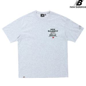 뉴발란스 NBNED22623-LG SUMMER WAVE 그래픽 반팔티 남녀공용 티셔츠