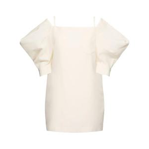 사카이 코튼   실크 포플린 미니 드레스 81I-XYE008