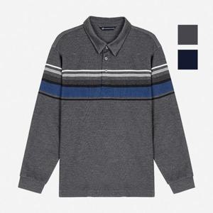 뱅뱅 HC07 가을 남성 4도배색 카라 긴팔티 NTK664