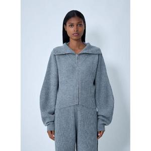 25 FW 티맥스 여성 울 혼방 집업 스웨터 spx0262008gry