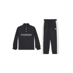 M MLB키즈트레이닝세트 GQC 7AS2VA144-50BKS 데일리 아웃도어 우븐 맨투맨세트 뉴욕양키스