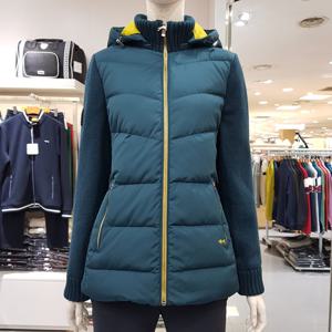 [루이까스텔]여성기본핏에리소매니트덕다운점퍼/7LEJP002X