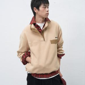 UNISEX 소프트 하이넥 플리스 아노락 [BEIGE] / SBE4U02010-MAN