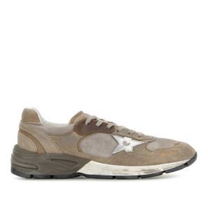 골든구스 그레이 메쉬 스웨이드 로우탑 스니커즈 GMF00884F0074