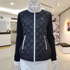 [루이까스텔]여성에리소매니트다이아퀼팅볼패딩점퍼/7LDJP031B