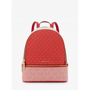 마이클코어스 레아 지퍼 백팩 미디엄 - MK 시그니처 35S5GRAB6V2751 DK SGRIA MLT