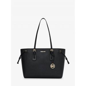 마이클코어스 보이저 사피아노 가죽 MF 탑 지퍼 토트 라지 35R6GV6T7L1 블랙