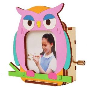 DIY 조립 오르골 액자 부엉이