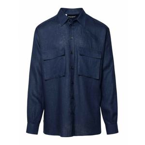 [DOLCEGABBANA] 라프리마 남성 셔츠 Blue 린넨 G5LI9TFU4LGB0310 /8