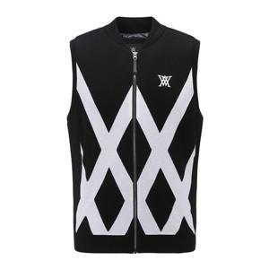 [어뉴골프] 남성M HYBRID SWEATER VEST_BK