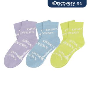 [디스커버리 키즈] 키즈 올오버 로고 미드 삭스 3종 택1