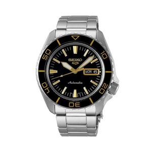 세이코 5 블랑팡 흑판 실버 블랙 오토매틱 메탈시계 SRPK99K1
