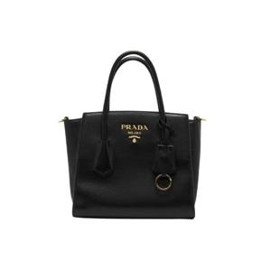 프라다 그레이스 카프 레더 토트백 블랙 1BG369-2EBJ-F0002