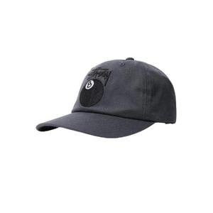 스투시 스탁 8볼 로우 프로 캡 다크 그레이 1311031