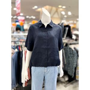 [트리아나]밑단 스트링 린넨 블라우스 AJ2BA02