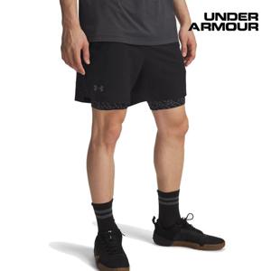 [언더아머(백)]남성 반바지 UA 배니시 우븐 프린티드 2IN1 레깅스 팬츠 6005120-001