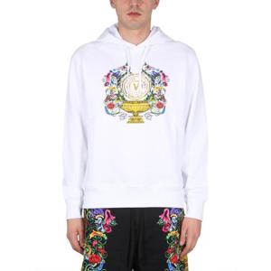 베르사체 후드 티셔츠 74GAIF01 CF01FG03 WHITE