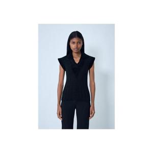 25 FW 키코 코스타디노브 여성 킴비 니트 폴로 베스트  kko0262007blk