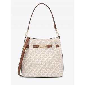 마이클코어스 카슨 컨버터블 버킷 숄더 미디엄 - MK 시그니처 35R6G2ZS6B150 바닐라