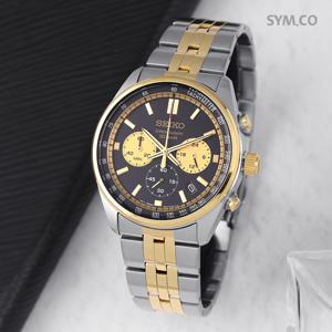 세이코 SSB430P1 크로노그래피 골드 팬더 100미터방수 캐쥬얼 남자 메탈 시계 d