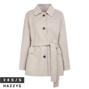 헤지스여성 HSCO6A101 핸드메이드 하프 코트