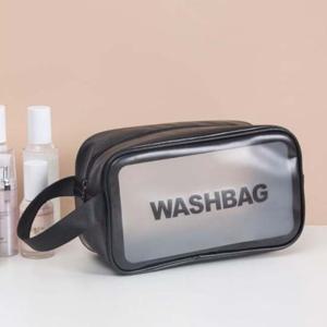 여행용워시백 PVC불투명여행세면파우치 (블랙 중)