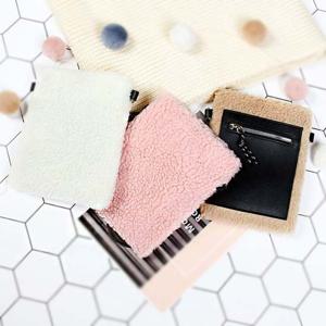 귀여운 뽀글이 양털 유니크 스퀘어 미니 크로스백