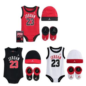 플레이키즈프로PG  조던베이비 출산 돌선물 (6M 12M)N234UU808P조던23JS바디수트세트3종