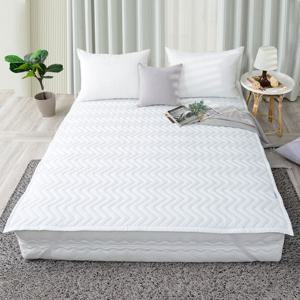 뮤즈 시어서커 고정밴딩 침대패드 여름이불패드 매트리스 냉감패드 Q