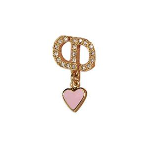 디올 디올아무르 이어링 메탈 실버톤 크리스탈 앤 래커 골드 실버 핑크 E4350WOMLQ-D19K