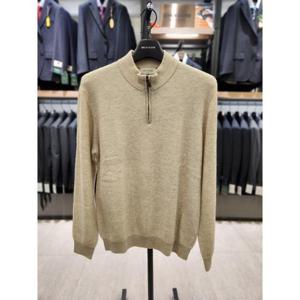 브렌우드 세이브존03 브렌우드 울 혼방 하프집업 니트 BR-AQWAW-25-651