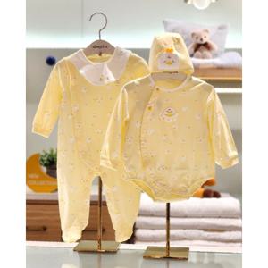 압소바 HK(26년봄신상)두기 코튼모달우주복(턱받이) 바디슈트(모자)세트 (AA1110616)