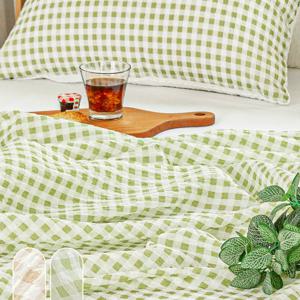 아토앤알로 깅엄체크 시어서커 여름 홑이불 S/SS