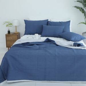 심쿵시리즈 시원한 시어서커 여름 양겹이불+베개커버세트S