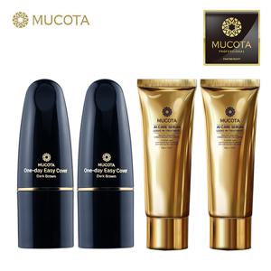 무코타 원데이이지 커버 새치스틱 9ml* 2개+세럼 50g*2개 (다크/내추럴)