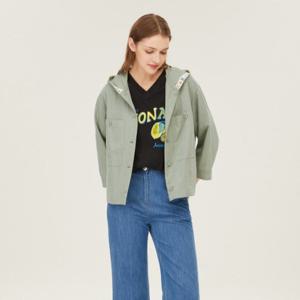 [베네통]도브 후드 점퍼형 블라우스_BABL52431