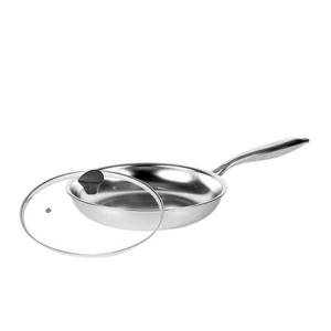 퀸센스 바로써 통5중 IH 무연마 후라이팬24cm-유리커버